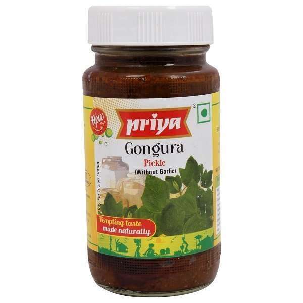 Priya Gongura pickle (w/o garlic) 300g