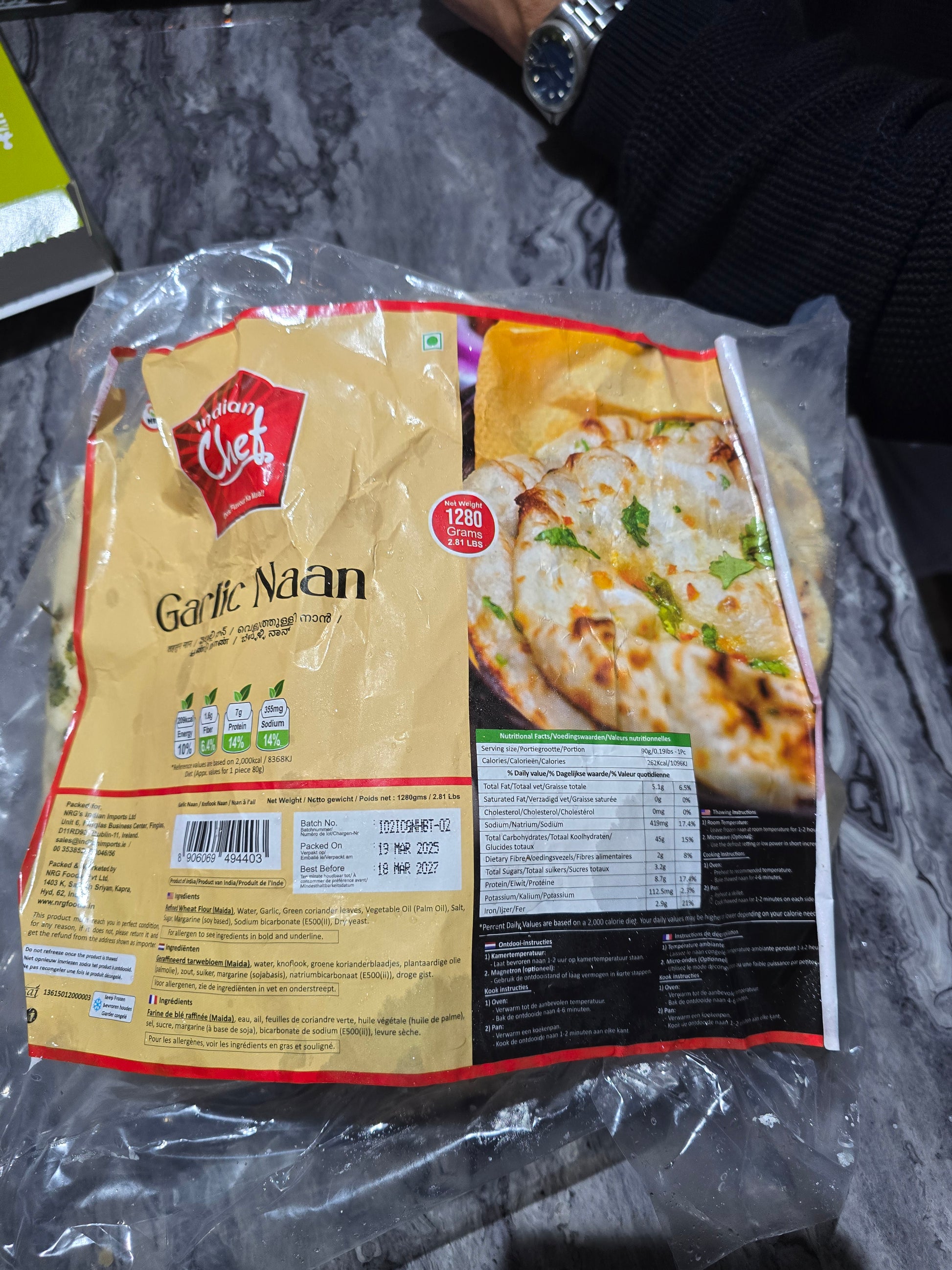 Garlic Naan 400g